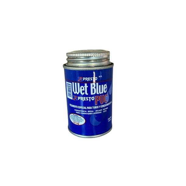 Pegamento para Tubería PVC PRESTO Wet Blue 118ml