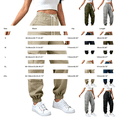 thumbnail image 3 of Workout Casual Pants for Women Cargo Sweatpants Baggy Wide Leg High Waisted Joggers Athletic Trousers Pants With Pockets Pants Xl, 3 of 6