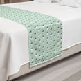thumbnail image 2 of Sheep Bed Runner, Simplistic Illustration of Fluffy Animal Theme, Decorative Accent Bedding Scarf for Hotels Homes and Guestrooms, Queen, Almond Green Green, by Ambesonne, 2 of 2