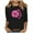 Black, variant on GERsome Women's Summer 3/4 Sleeve T-Shirts Round Neck Cute Tunic Tops Basic Tees Blouses Loose Fit Pullover