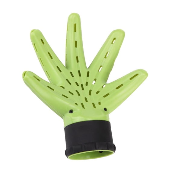 Vogacara Hairdress Hand Shape Hair Blow Dryer Blower Cover Green Universal Diffuser Cuidado del cabello