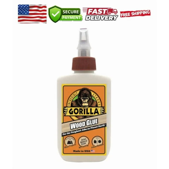 Gorilla 4 Fl Oz Wood Glue Epoxy Strong Bond For Woodworking Projects - New
