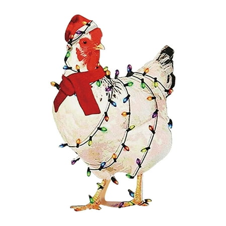 

ZTTD Christmas Rooster Creative Pendant Home Christmas Tree Decorations Wooden Pendant A