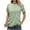 Green, variant on Diufon Sweat Tees for Women Summer Casual Solid Color Tops Round Neck Short Sleeve T-Shirts