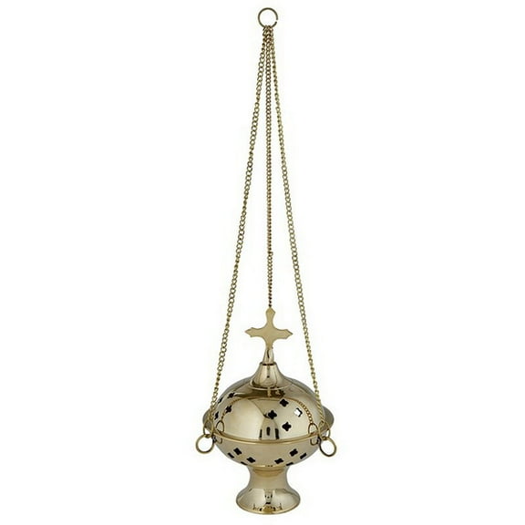 Sudbury G1717 Sudbury Brass#8482; Small Censer w Cross on Top