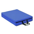 thumbnail image 3 of GoDecor 4.5' Folding Gymnastics Mat, 4.5' x 2' x 1.2"PU Leather Tumbling Mats, Blue, 3 of 7