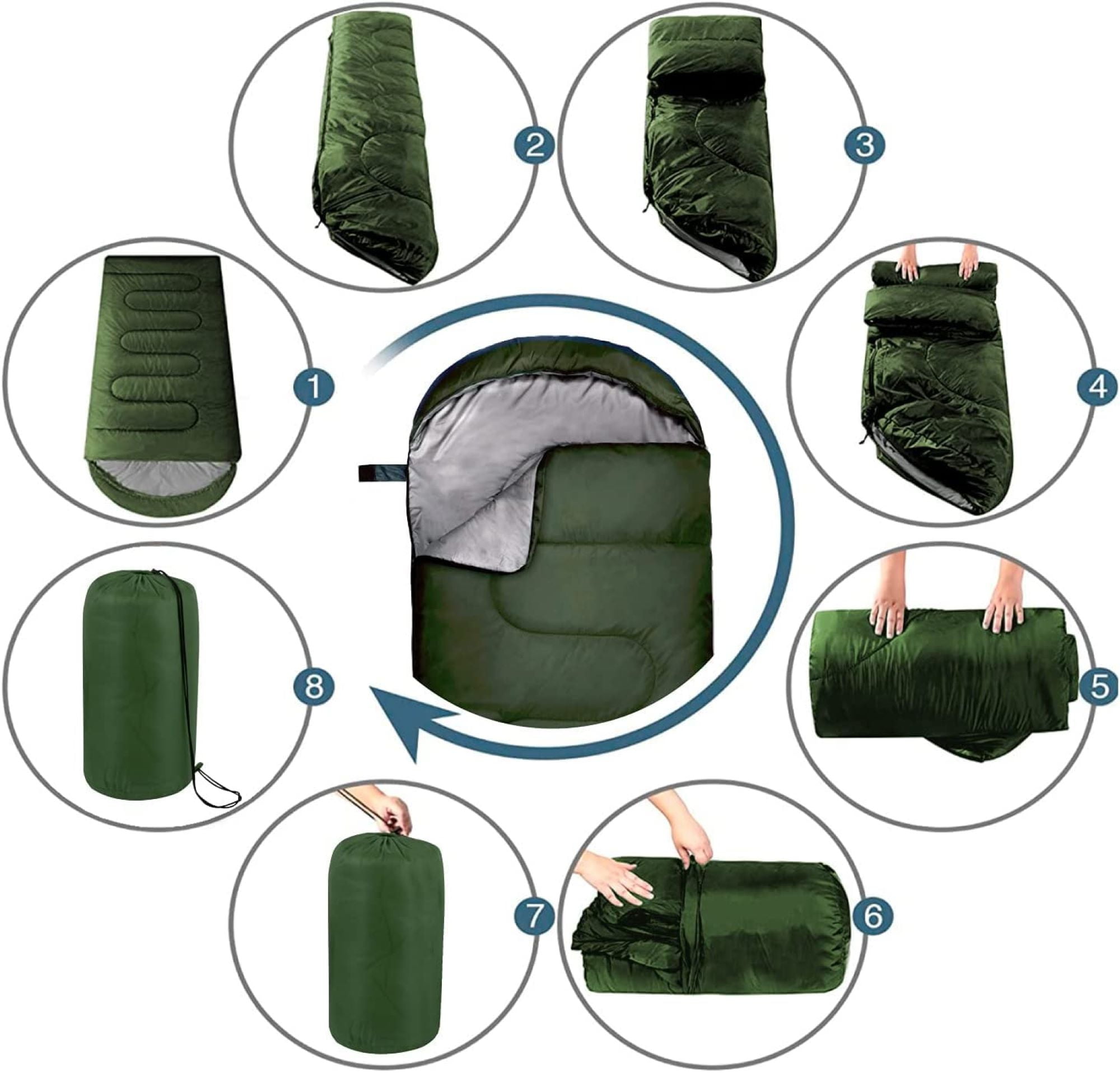 Trail Maker Cold Weather Sleeping Bag, Green