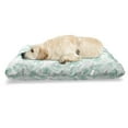 thumbnail image 1 of Turquoise Pet Bed, Flowers Butterflies Leaves Pattern Springtime Romantic Design Nature, Resistant Pad for Dogs and Cats Cushion with Removable Cover, 24" x 39", Turquoise Seafoam Pearl, by Ambesonne, 1 of 4