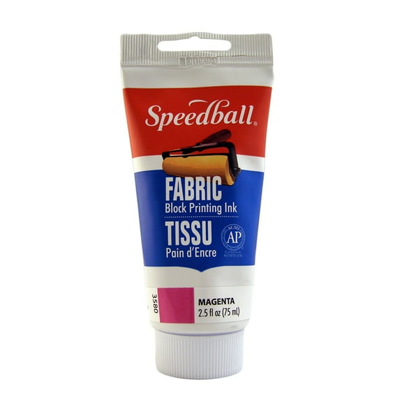 Speedball Fabric Block Printing Ink 2.5oz Magenta