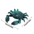 thumbnail image 2 of GuFamilya 3D Printed Crab, Joint Model, Flexible Joint Animal, Seafood Animal Statue, 3D Printed Items Cheap, Stress Relief, Irritability Relief, ADHD Toys Blue, 2 of 3