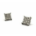 thumbnail image 2 of Unique Fashion 21 11.4mm Rhinestone Square Shape Magnetic Stud Earring No Piercing Required, 2 of 3