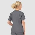 thumbnail image 2 of Wink Origins Bravo-Women's V-Neck Scrub Top, Pewter, 2X Womens Plus, 2 of 3