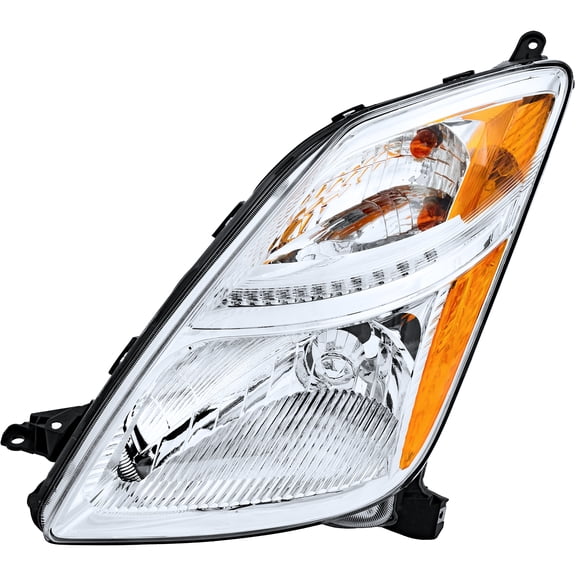 HOUGEET Headlights Assembly Fit for Toyota Prius 2006-2009 Halogen Headlamp Replacement Left Driver Side