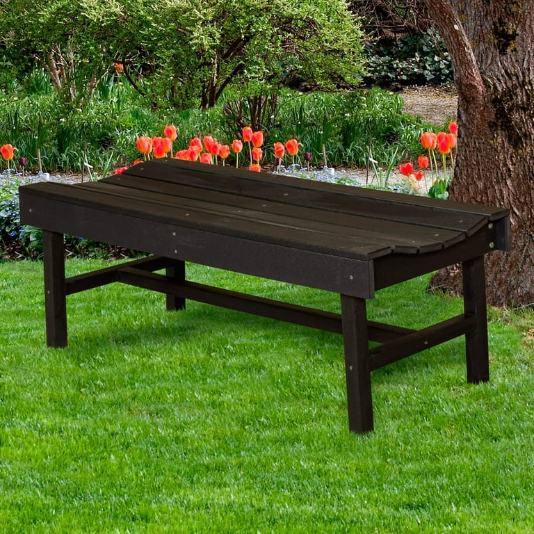 Amish Cedar Wood Traditional Backless Outdoor Bench