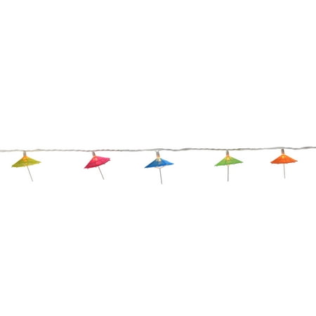 Set Of 10 Colorful Sun Umbrella Patio And Garden Novelty Christmas