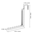 thumbnail image 4 of Aokeyee over the Door Hanger Folding Clothes Drying Rack, Hanging Coat Rack for Indoor Laundry Room Foldable Portable Clothing Hanger Hook 2 Pack, 4 of 7