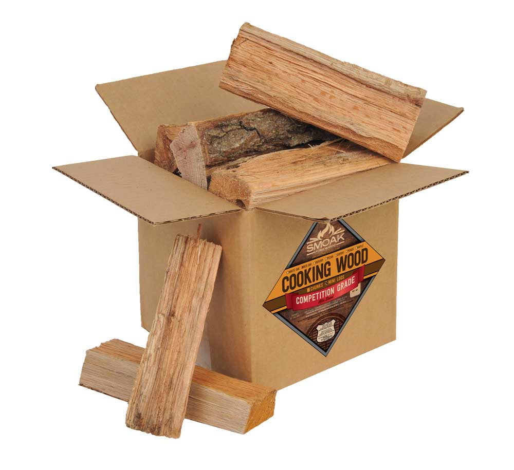 Smoak Firewood's Cooking Wood Mini Logs (8inch pieces, 810lbs) Red
