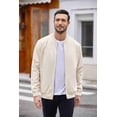 thumbnail image 3 of COOFANDY Mens Fashion Jacket Casual Lightweight Jacket Flight Bomber Jacket With Pockets, 3 of 13