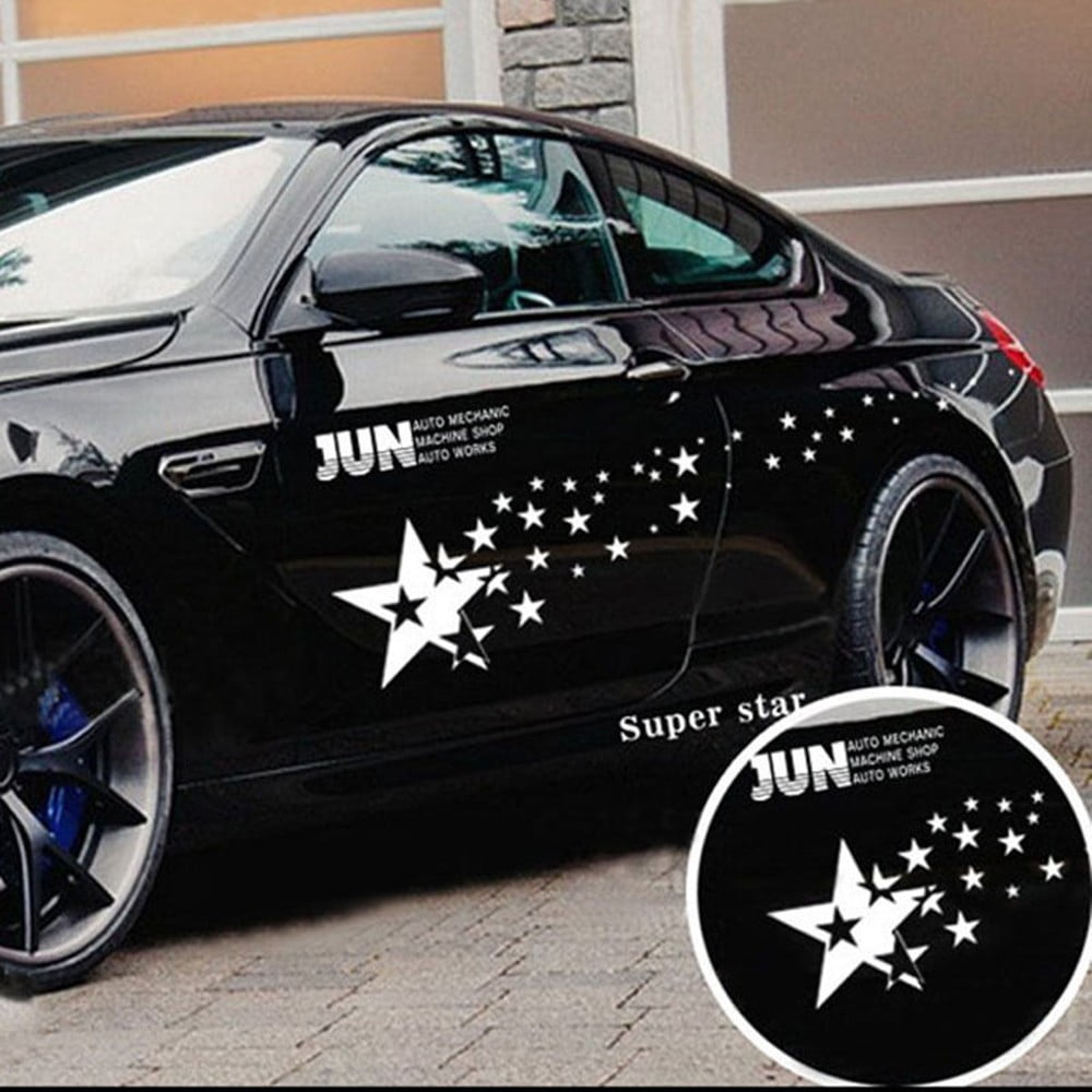 Vinyl Car Stickers Decals Decoration Exterior Double