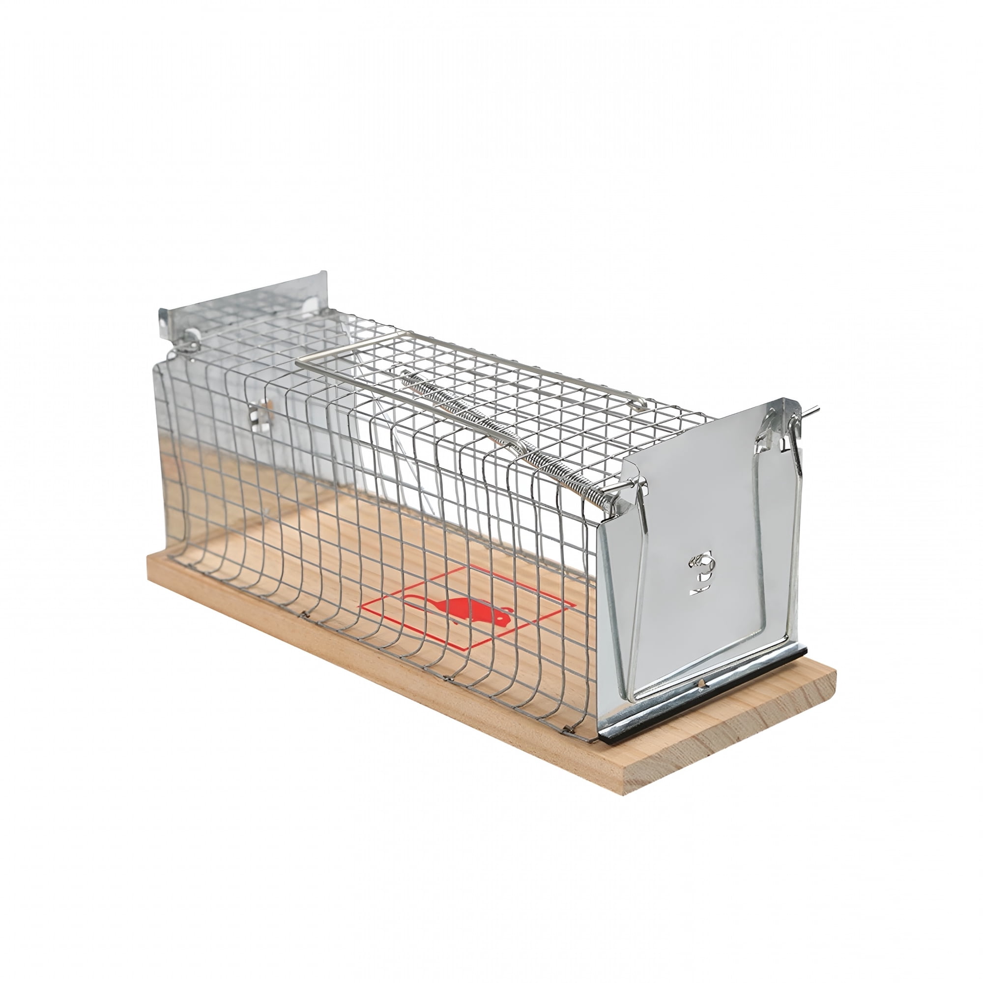 FACEGA Humane Live Animal Trap, Catch and Release Mouse and Rat Cage, Safe Rodent Control with Wooden Base for Indoor and Outdoor