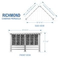 thumbnail image 3 of Backyard Discovery Richmond Traditional Steel Cabana Pergola, 3 of 10