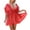 Red, variant on Sentmoon Midi Dresses for Women Regular Fit Short Sleeve V Neck 2026 Cocktail Dresses Backless Summer Dresses for Women Delightful for Work and Weekend Yellow Free Size