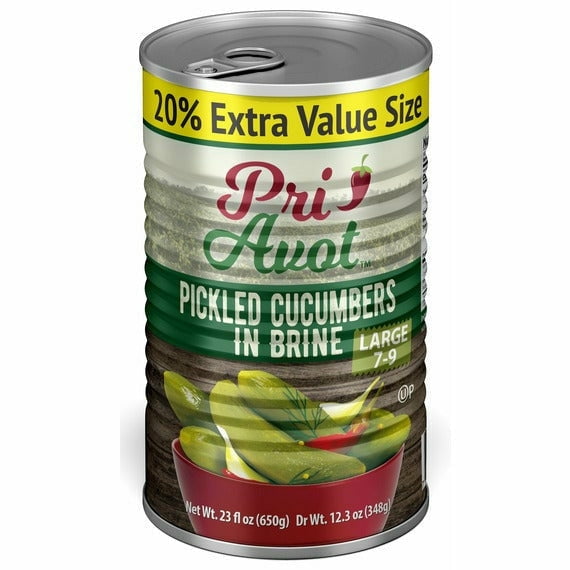 Pri Avot Cucumber Pickles 79 Brine 23 oz