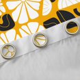 thumbnail image 4 of Homewish Watercolor Bohemian Flowers Blackout Curtains Set of 2 (52x84 Each),Daisy Flowers Curtain,Orange White, 4 of 6