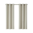 thumbnail image 3 of Eclipse Corte Solid Blackout Curtains, Set of 2, 63 Inch Long Blackout Curtains, 37" W x 63" L, Vanilla, 3 of 6