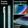 thumbnail image 5 of 360° Rotatable Stand for iPhone 14 Plus Case with Magnetic [ Grade Drop Tested][Adjustable Kickstand] Ring Translucent Slim Hard Back Soft Edge, Green, 5 of 6