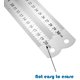 thumbnail image 1 of Mapa de abastecimiento 3 piezas 15-30 cm Rango de medición 0,5 mm Precisión regla recta Regla de acero inoxidable de grado industrial, 1 of 2