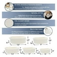 thumbnail image 2 of Juego de Cestas de Almacenamiento Rectangulares de 5 Piezas Cestas Tejidas de Cuerda AlgodóN para Organizar, GuarderíA para BebéS, Cestas Juguete para Perros, Color Blanco, 2 of 5