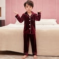 thumbnail image 2 of Conjunto de Pijamas de terciopelo Coral para niños y niñas, ropa de dormir cálida de manga larga para invierno, novedad, 2 of 4