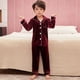 thumbnail image 2 of Conjunto de Pijamas de terciopelo Coral para niños y niñas, ropa de dormir cálida de manga larga para invierno, novedad, 2 of 4