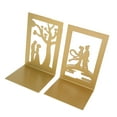 thumbnail image 2 of Serre-livres, Serre-Livres Épaissis en Métal Antirouille, Forte Capacité de Charge pour Maison École Bureau Support de Fleurs + Rencontre sur Pont, 2 of 8