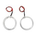 thumbnail image 1 of Pair 9-36V LED Angel Eyes Headlight, ABS Plastic Halo Rings Turn Signal Lamp Tail Light Assembly, Car Rear Assembly Brake Lights Spot Flood Light, 27W 9LEDs Work Spotlight 7200LM, 1 of 8