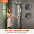 thumbnail image 2 of VEVOR Panneau de Douche Tour Système 6 Modes DEL et Affichage Acier Inoxydable Pluie, 2 of 9