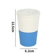 thumbnail image 6 of Mosey 380ML Coffee Cup Food Grade Material High Temperature Resistant Thick Leakproof Anti-crack Travel Mug With Lid Reusable Non-slip Sleeve Outdoor Fitness Breakfast Drink Cup, 6 of 8