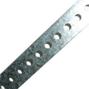 2-3/8" x 72" 18 Gauge Plated Slotted Steel Strapping