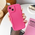 thumbnail image 2 of Case for iPhone 15 Plus,3D Meteorite Bubble Pattern Electroplate Plating Glossy Curly Wavy Frame Case,Shockproof Soft TPU Protection,for iPhone 15 Plus Case 6.7 Inch/Hot Pink, 2 of 5