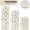 thumbnail image 4 of Pioneer Flower Floral Print Pattern Kitchen Rugs Sets Of 3,Kitchen Runner Rugs Non Skid Washable,Decorative Kitchen Floor Mats for Kitchen,Sink,Laundry,17X30 Inch + 17X47 Inch + 17X59 Inch, 4 of 6