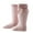 Hot Pink, variant on LIaqionyy Baby Girl Middle Calf Socks Baby Bowknot Decor Breathable Stockings for Girls Age 0-2 Year