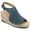 Navy, variant on Womens Crisie Ankle Strap Espadrille Wedge Sandals
