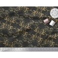 thumbnail image 3 of Soimoi Moss Georgette Fabric Filigree Damask Print Fabric by Yard 42 Inch Wide, 3 of 3