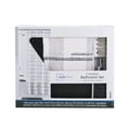 thumbnail image 5 of Mainstays 16-Piece Black Plaid Shower Curtain Bathroom Set – Black Fabric Curtain with Rug, Hooks, Soap Pump & Tray, 5 of 9
