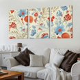 thumbnail image 2 of Shadudu Flowers Canvas Print Triptych Set for Living Room Bedroom Office Wall Decor, 12x16 Inches, High-Quality Water-Resistant Artwork 12"x16"x3pcs, 2 of 6