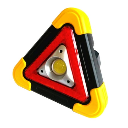 

Triangle Shape Solar Powered High Brightness COB Warning Light LED Taillight Signal Lamp Truck Strobe Emergency Light Outdoor Camping Light