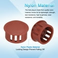 thumbnail image 3 of 190pcs Nylon Plastic Hole Plugs, 9 Size Round Drill Screw Hole Plugs Covers for Kitchen Cabinet Furniture Brown, 3 of 7