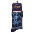 thumbnail image 4 of Parquet Men's Treble Notes Socks, 4 of 5