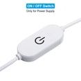 thumbnail image 5 of Unique Bargains USB to DC Extension Cable with Switch Power Cords Dimmer Controller with LED Indicator White 2 Pack, 5 of 5